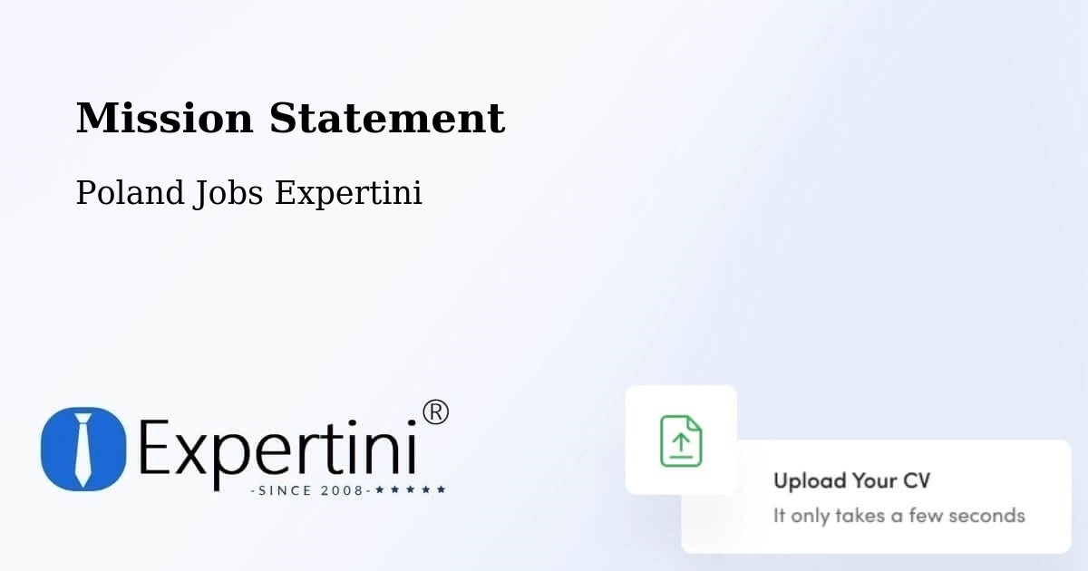 Corporate Mission – Ułęż - Poland Jobs Expertini